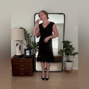 Draper James black cocktail dress